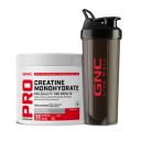 GNC Pro Performance Creatine Monohydrate with Black shaker - 3000mg Creatine Per Scoop ...