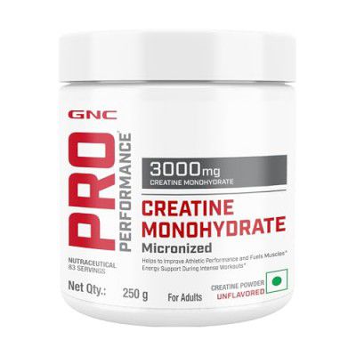 GNC Pro Performance Pure Micronized Creatine Monohydrate | 250 gm | 83 Serving