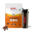 GNC Whey With Free Shaker | 2.2 LBS (1KG) | Chocolate | 24 Gm Protein| Digestive Enzyme For Better Digestion | Faster Muscle Recovery | Boosts Strength & Endurance | Zero Added Sugar | Builds Lean Mus...