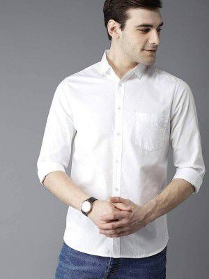 Go Crazy Men Regular Fit Solid Festive Shirt