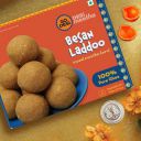 GO DESi Besan Ladoo 200 grams with Diya, Made with Pure Ghee...