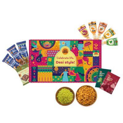 GO DESi Holi Gift Hamper, Permium Holi Gift Box