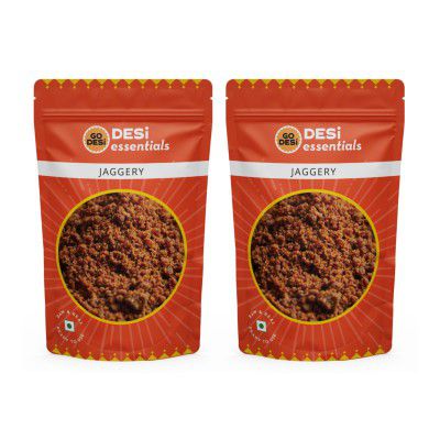 GO DESi Jaggery Powder - 1 Kg, Gur, Gud, Pure and Natural