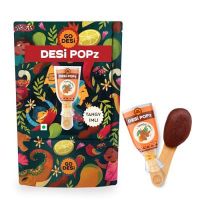 GO DESi Tangy Imli Pop, Imli Candy, 3 x Pack of 10 pcs, Desi Popz, 240 g
