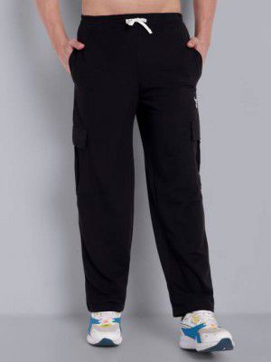 Go Devil  Men Printed Black Track Pants