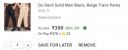 Go Devil  Pack of 2 Men Solid Black, Beige Track Pants...