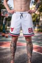 Go Devil Printed Men White Sports Shorts...