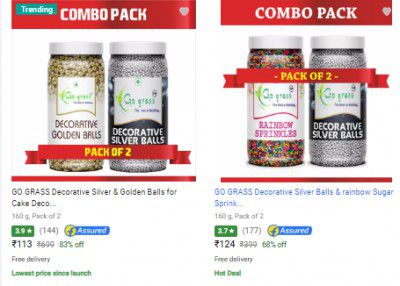 Go Grass Baking Decorative Products Starts ₹113 | Upto 85% Off