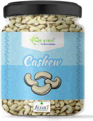 GO GRASS Premium W320 Cashew, 100% Natural, Handpicked, Raw Cashew | JAR PACK | Cashews  (1 kg)
