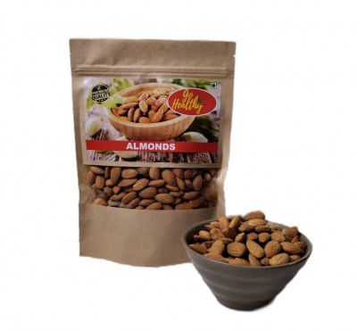 go Healthy 100% Natural Almonds, Raw Almonds, Badam Dryfruit (250 gm)