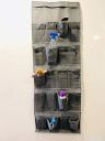 Go Hooked 20 Pocket Over The Door Organizer | Jumbo 20-Pocket Multi Utility Organizer (Grey)...