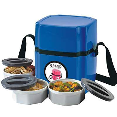 Go Hooked 3 Containers Lunch Box (Blue)