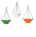 Go Hooked Gardening Hanging Pots | Twister Hanging Planter (Multicolor, 9 Inch, Set of 3)...