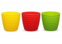 Go Hooked Plastic Flower Pots, Pink, 5.5", Pack of 3...