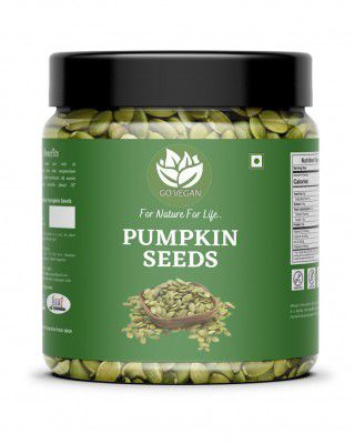Go Vegan Premium Pumpkin Seeds 1kg – 100% Natural Raw, Protein & Immunity Booster, Healthy Snack & Gift Pack