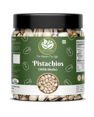 Go Vegan California Roasted Pistachios 1KG | Pista, Lightly Salted (JAR PACK)