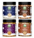 Go Vegan Dry Fruits Combo Pack of Almonds | Cashews | Raisins | Dried Apricot | Pack of 4 | Each 250 GM | Hampers for Employees | Dry Fruits Gift Pack for Family | Total 1 kg...