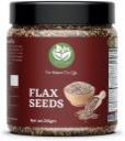 go vegan Flax Seeds 250g - Fibre Rich Alsi Seeds, Raw Flax Seeds [Jar Pack] Brown Flax Seeds  (250 g)...