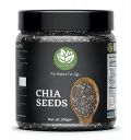 Go Vegan Raw Chia Seeds - 250 Gram Jar Pack | Omega 3 and Fibe Seeds for Weight Management | Rich in Calcium, Protein & Fibre...