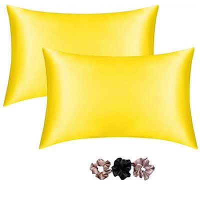 GO WELL Satin Silk Pillow Cover For Hair And Skin 2 Piece With 3 Piece 