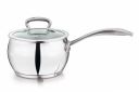 Gobble 2L (18cm) Impact Bonded Stainless Steel Belly Sauce Pan with Glass Lid...
