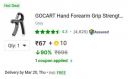 GOCART Hand Forearm Grip Strengthener 10-40KG Exerciser Hand Grip/Fitness Grip  (Grey)...