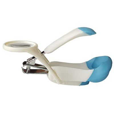 GOCART WITH G LOGO Baby Care Nail Cutter with Magnifier(White)