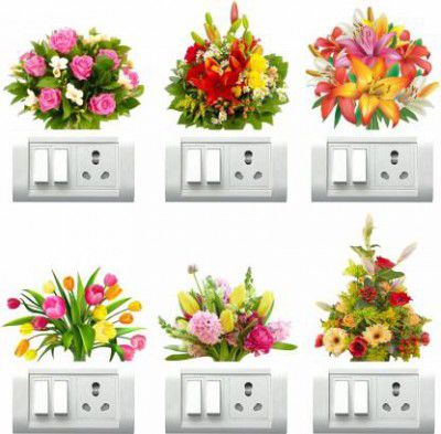 god & gods 50 cm Flower Magnetic Sticker (Pack of 6)