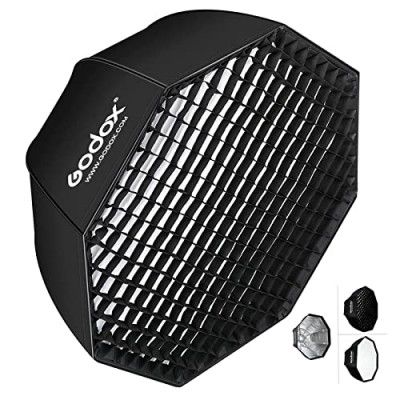 Godox SB-GUE80 80cm / 32 Inch Portable Octagon Honeycomb Grid Umbrella Speedlite Softbox with Bowens Mount