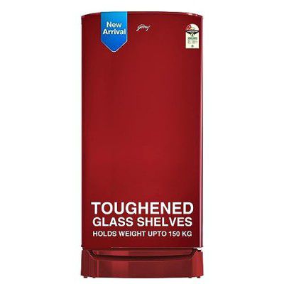 Godrej 180 L 2 Star Farm Fresh Crisper Technology With Jumbo Vegetable Tray Direct Cool Single Door Refrigerator(2023 Model, RD R190B TRF WN RD, Wine Red)