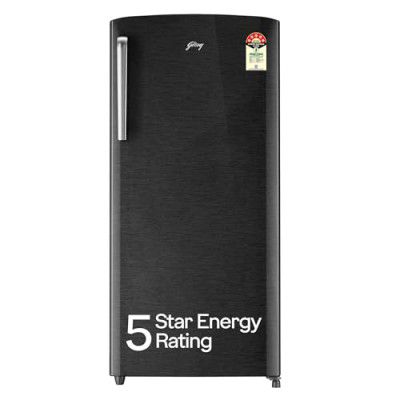 Godrej 194 L 5 Star Turbo Cooling Technology Single Door Refrigerator (RD EMARVEL 215E THI FS ST, Fossil Steel)