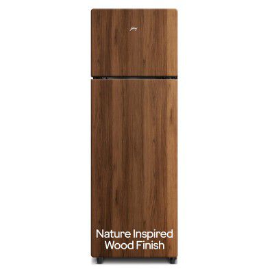 Godrej 244 L 2 Star Wood Finish, 30 Days Farm Freshness, Frost Free Inverter Double Door Refrigerator (2024 Model, RT EONVOGUE 280B RI OK WD, Oak Wood)