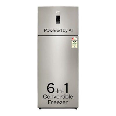[Extra Rs.10000 Off] Godrej 436 L 2 Star, 1+2 Years Additional Warranty, 95%+ Food Surface Disinfection Inverter Frost Free Double Door Regalis Refrigerator (RF EON 438B RCI CH GD, Champagne Gold)