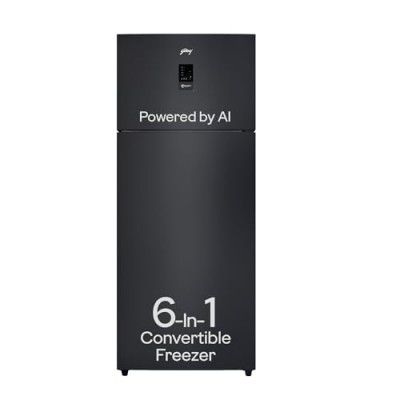 [Extra Rs.9000 Off] Godrej 472 L 2 Star With AI Tech, 95%+ Food Surface Disinfection Double Door Regalis Refrigerator (RF EON 474B RCI MT BK, Matt Black)