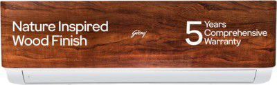 [Extra Rs 4250 Off] Godrej 5-In-1 Convertible 2024 Model Wood Finish 1.5 Ton 3 Star AC (SIC 18VTC3 WYB TK, Copper Condenser)