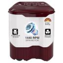 Godrej 9 Kg 5 Star Active Soak Technology Semi-Automatic Top Load Washing Machine (WS EDGEPRO 90 5.0 PPB3 WNRD, Wine Red, With Rain Shower Spin)...