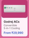Godrej ACs From @ ₹ 29990 in Flipkart Big Billion Days Sale...