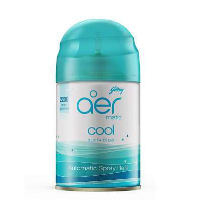 Godrej aer Matic, Automatic Air Freshener Refill Pack - Cool Surf Blue (225 ml)