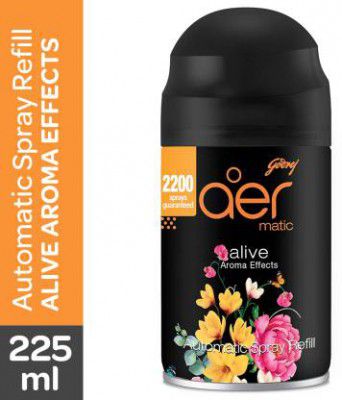 Godrej Aer Matic Room Freshener-Alive Refill (225 ml)