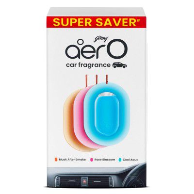 Godrej aer O – Hanging Car Air Freshener – Assorted Pack of 3 (22.5g)