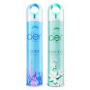 Godrej aer Spray - Cool Surf Blue & Morning Misty Meadows | Pack of 2 (220 ml each) | Long-Lasting Fragrance...