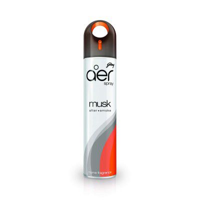 Godrej aer Spray | Room Freshener - Musk After Smoke (220 ml) | Long-Lasting Fragrance