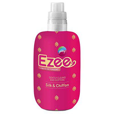 Godrej Ezee Liquid Detergent – Silk & Chiffon, No Soda Formula, Maintains Shine & Protects Colour, 1kg
