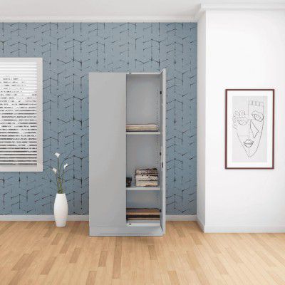 [Extra RS 6500 OFF] GODREJ INTERIO Almirah Slimline 2-Door Steel Almirah, Cupboard for Clothes (Royal Ivory), 1-Year Warranty, 2 Shelves