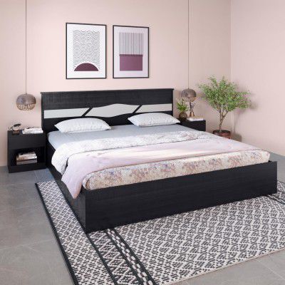 GODREJ INTERIO Bed, Arcadia V2 King Size Engineered Wood Bed with Half Hydraulic Storage, 1-Year Warranty, Colarain, Particle Board