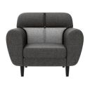 GODREJ INTERIO Bobbin 1 Seater Sofa (Fabric, Color - Charcoal)...