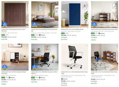 Godrej Interio Furniture Minimum 50% OFF