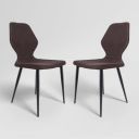 GODREJ INTERIO Mulberry Fabric Dining Chairs (Maroon, Set of 2 Chairs), 1 Year Warranty...