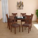 GODREJ INTERIO Onyx Rubber Wood 6 Seater Dining Table (Only Table, Cappuccino Color)...