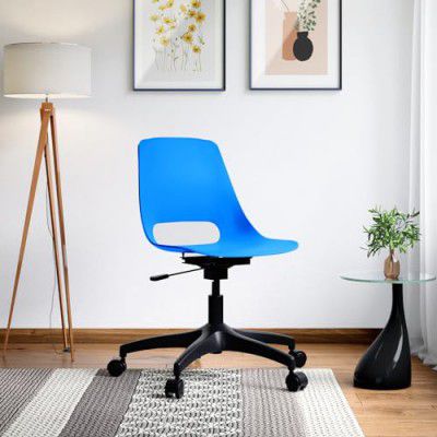 GODREJ INTERIO Shine 360 Chair in Blue, 1 Year Warranty
